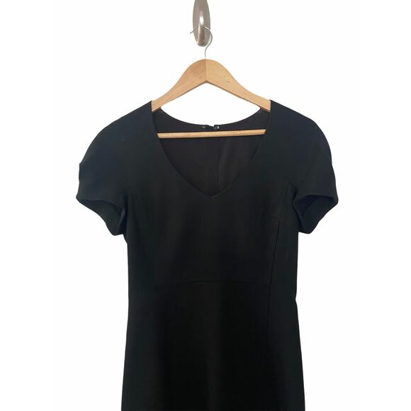 Aritzia Babaton Womens Cap Sleeve Sheath Dress Black S Small - Picture 2 of 9